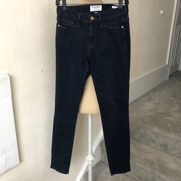 Frame National Wash Le Skinny de Jeanne Jeans EUC - Picture 2 of 6